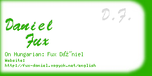 daniel fux business card